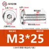 Tornillos hexagonales avellanados de acero inoxidable 304, cabeza plana, borde biselado, tornillos hexagonales para muebles M3M4M5M6M8