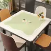 Jogo Americano Quadrado Simples, À Prova d'Água, À Prova de Óleo, Sem Lavagem, Resistente ao Calor, Toalha de Mesa, Tapete Protetor Quadrado de Vidro Macio PVC para Mesa de Centro