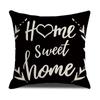 Funda de almohada Amazon Nordic Home Decor Letra geométrica Funda para cojín de sofá Cojín de oficina Extraíble y lavable