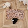 Manta para Mascotas Transfronteriza Manta de Vellón Coral de Dibujos Animados Estampados Manta para Siesta para Perro Gato Venta al Por Mayor de Camas para Mascotas