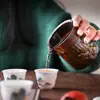 Juego de té para coche de viaje Traje Taza Expresa Juego pequeño caja de almacenamiento tetera portátil para exteriores taza de té juego de té kung fu