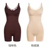 Nuevo body reductor de una pieza negro chocolate Otoño/Invierno para mujer con copas de sujetador integradas, control de abdomen, realce de glúteos, faja invisible para la cintura, ropa interior moldeadora para mujer