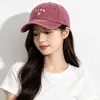 Gorra de Béisbol Retro Lavada en Gris de la Alta Calle Americana con Bordado de Letras Forw, Gorra de Moda para Parejas para Viajes de Primavera y Verano