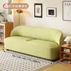 Sofá de Cuero Resistente a Arañazos Estilo Nórdico para Apartamentos Pequeños, Sala de Estar Sencilla, Área de Descanso de Tiendas Modernas, Sofá de Tela de Dos o Tres Plazas