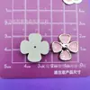 Árbol de Perlas Electroplateado Colorido Mariposa Corazón Corbata de Moño Accesorios de Plástico DIY Funda de Teléfono Pasador Accesorios para Zuecos