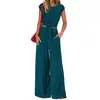 2026 Nuevo Traje de Mujer sin Mangas Estilo Europeo y Americano para Primavera y Verano Amazon, Top Corto con Cuello en V y Corbata, Pantalones de Pierna Ancha, Moda Casual
