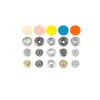 1.25 Broche Metálico Colorido Recubierto para Niños Broche Invisible Botón de Presión Pequeño para Chaqueta Abrigadora Botones para Ropa de Niños