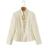 Top profesional de lujo ligero estilo Chanel para mujer, nueva colección de otoño, sofisticado y elegante, rejuvenecedor, entallado a la cintura, corte ajustado, prenda exterior elegante