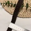 2cm Nueva Chaqueta de Plumas Estilo Invierno Abrigo de Algodón Tira de Adorno Ropa Estilo Chanel Lana Islandesa Accesorios de Encaje Estilo Chanel