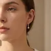 Pendientes de Plata de Ley S925 con Diamante Individual de Nuevo Estilo Lujoso Ligero 2026 para Mujer, Simples y Versátiles para el Uso Diario, Pendientes de Alta Gama