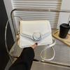 Bolsos para Mujer, Textura de Alta Gama, Cierre de Media Luna, Bolso Cuadrado Pequeño, Nuevo Bolso Bandolera de Hombro de Moda 2025, Bolso Versátil para Viajeras para Mujer