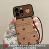 Cordón con Lazo Adecuado para Funda de Teléfono Móvil Iphone16Promax Serie Apple 17 15 Ventana Grande Cuero 14 Mujeres