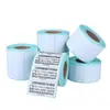 Etiquetas adhesivas de papel térmico a prueba de tres (agua, aceite, fricción) 100100 papel para imprimir etiquetas térmicas 7020 papel para etiquetas térmicas