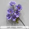 Flores Artificiales Moradas de Boda Elegante Boda Compromiso Banquete Montaje Techo del Salón de Bodas Decoración de Flores Artificiales Escenario Flores Guía de Camino