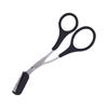 Tijeras para cejas de acero inoxidable Beauty Belt peine tijeras para cejas belleza color titanio tijeras para cejas herramienta de maquillaje con peine recortador de cejas
