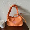 Bolso de hombro transfronterizo, bolso plisado para axila para ir al trabajo, nuevo estilo de verano 2026, fresco, artístico, moderno, bolso pequeño simple para mujer