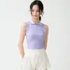 Estilo universitário, com meio zíper, esportivo, caimento justo, top curto de tênis, respirável, sem mangas, peça externa para yoga e fitness