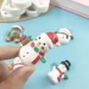 Molde de Silicona Navideño Muñeco de Nieve Papá Noel Fondant Chocolate Molde Pastel Repostería Suministros Herramientas Al por Mayor