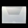 Caja con Cierre de Hebilla para Documentos de Plástico A4, Caja para Archivos PP con Tapa, Caja para Archivos tipo Sobre Transparente Translúcido Escarchado Engrosada, Impresa con Logo
