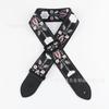 Nova Correia de Guitarra Bordada Estampada Alça de Ombro Acolchoada 5cm de Largura Correia de Couro Couro Genuíno Estilo Poliéster