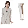 Coleção Primavera/Outono ZLS: Conjunto Moderno e Elegante de Calça Wide Leg e Blazer, um Traje de Duas Peças para Ocasiões Profissionais