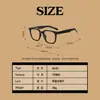 Gafas de Marco Negro para Celebridades de Internet Sin Graduación para Hombres y Mujeres Pin de Gorra 88635 Lisas Versátiles Adelgazantes Anti-Luz Azul Gafas para Miopía