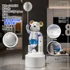Oso violento estilo crema, gran adorno de piso para sala de estar y recibidor, arte de moda con una estética de alta gama, decoración del hogar, regalo de inauguración