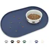 Manteles individuales para mascotas para perros y gatos y gatos Grandes de silicona Antiderrames Antideslizantes Impermeables Antifugas Comida Limpieza Fácil Suministros