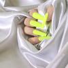 Uñas Postizas Mate de Color Sólido Europeas y Americanas Arte de Uñas Escarchadas Brillantes Armadura para Usar Súper Largas Ataúd Ballet Armadura Uña Postiza