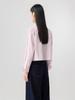 2025 Principios de Otoño Nuevo Blanco Profesional Elegante Ropa de Trabajo Camisa Corta para Mujer Aspecto Adelgazante que Reduce la Edad Camisa de Manga Larga
