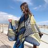 Chal de Nuevo Estilo Otoño e Invierno para Mujer, Grueso, Lago Qinghai, Tíbet, Yunnan, Desierto, Viaje, Foto, Bufanda, Capa de Estilo Étnico
