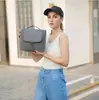 Bolsa de Higiene Pessoal Fashion para Viagem, Bolsa de Maquiagem tipo Saco, Bolsa de Higiene Pessoal à Prova d'Água, Bolsa de Maquiagem de Grande Capacidade, Bolsa Organizadora de Banheiro com Gancho
