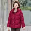 Abrigo de Invierno Grueso con Terciopelo para Mujer 2026 Tallas Grandes 40s 50s Abrigo de Invierno para Madre Chaqueta de Algodón Cálida Elegante Holgada