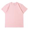 Camiseta de Manga Corta para Hombre de Color Sólido de Corte Holgado para Verano Talla Europea 230g Algodón Puro Pesado Estilo Americano Marca de Moda Personalización de Camiseta para Hombre