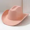Chapéu de Cowboy Retrô Estilo de Rua Europeu e Americano, Chapéu de Sol para Viagem de Verão, Chapéu Atmosférico Estilo Francês, Tendência Personalizada Estilo Britânico