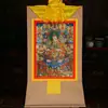 Pintura decorativa thangka de vilarejo de Xizang, pintura de pendurar, Padmasambhava, Nova Estátua de Bronze de Oito Formas de Padmasambhava, thangka de Padmasambhava