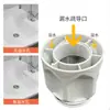 Juego de Desagüe para Lavabo de Gabinete de Baño de Balcón, Completo con Núcleo de Válvula Antiolor y Tubería de Desagüe Pop-Up para Lavabo