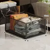 Gabinete de baño debajo del estante de almacenamiento inodoro con ruedas detergente para ropa carrito pequeño lavabo debajo de la cesta de almacenamiento cesta de ropa sucia móvil