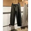 Pantalones Casuales de Pierna Recta Largos para Hombre, Versátiles, con Cortes, Estilo Minimalista y Acabado de Alta Gama, Disponibles en Múltiples Colores, Temporada de Primavera