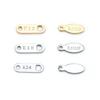 Acessórios de jóias de aço inoxidável direto da fábrica tail card tail chain tag DIY colar pulseira peça de conexão pingente pequeno