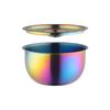 Tigela de ovo cozido no vapor de aço inoxidável 304 com tampa Tigela de ensopado de ovo cozido no vapor de camada única Tigela de arroz para bolo no vapor Tigela de comida para bebê 450ml