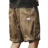 Pantalones cortos de trabajo para hombre, corte holgado estilo japonés, casual vintage de verano estilo americano, pantalones cortos resistentes de moda para hombre de talla grande