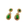 Brincos Longos Exagerados Brincos de Rubi Luxuosos Zircônia Esmeralda Vintage Joias Palacianas Medievais Brincos