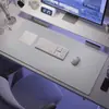 Suministrado Directamente por el Fabricante, Alfombrilla de Ratón de Lino, Alfombrilla Extra Grande de Algodón y Lino para Teclado, Alfombrilla Antideslizante para Protección de Escritorio de Computadora de Oficina