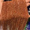 Cuentas planas de arena dorada roja de 2 x 3 mm, placa de ábaco, para hacer tú mismo, joyería, pulsera, collar, accesorios de ropa, cuentas