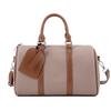 Bolso Boston de Bloques de Color Moderno y Sencillo para Mujer, Bolso Cruzado de Hombro Versátil de Verano en Piel con Textura Casual para el Día a Día