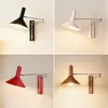 Lámpara de Pared Extensible de Brazo Largo con Brazo Oscilante de Estilo Francés Vintage para Pared de Fondo de Sala de Estar, Lámpara de Mesita de Noche de Dormitorio, Lámpara de Pared de Lectura