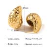 Pendientes de Bola Hueca con Textura de Moda de Venta Caliente Transfronteriza de Amazon para Mujer, Tachuelas Versátiles de Estilo Retro Francés
