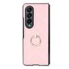 Para Samsung ZFold5 funda para teléfono soporte de hebilla de anillo zfold3 pantalla plegable funda de cuero cubierta protectora transfronteriza