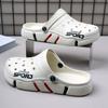 Zapatos de agujeros Sandalias de playa de verano para hombre de suela gruesa Conjunto Zapatillas casuales transpirables Zapatillas para hombre de talla grande